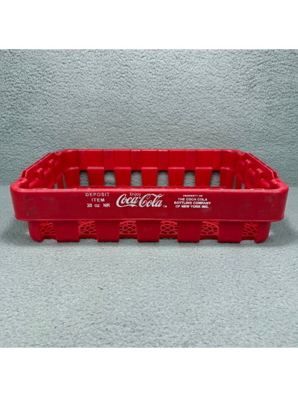 Vintage Coca Cola Crate Red Plastic 24 Bottle Coke Soda Carrier Collectible Y2K